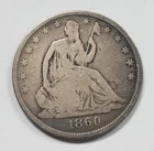 1860-O Liberty Seated Half Dollar | New Orleans | Early Silver Half