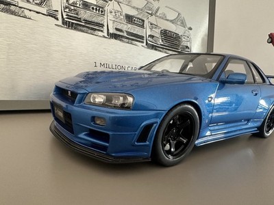 NISSAN Skyline R34 GTR Nismo Z-Tune 1:12 blau otto Models Mit OVP Blue 