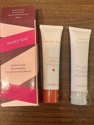 Mary Kay Masking Minis - Pink Clay Mask & Renewal Gel Mask Set  188342 NEW