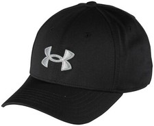 Under Armour Boy's Blitzing Hat - Black / Mod Gray - New