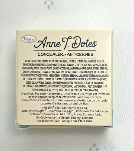 NIB The Balm Anne T. Dotes Concealer #14 Clean Beauty Anti-Inflammatory - Picture 2 of 10