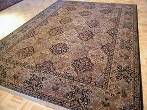 8x10 KARASTAN BLACK EMPRESS KIRMAN 700 - 724 - 100% WOOL RUG BRAND NEW