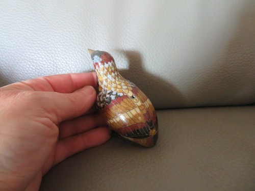 oiseau en émaux cloisonné 7.3 cm de haut - Picture 4 of 7