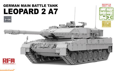 RYEFIELD 5108 1/35 LEOPARD 2A7 MAIN BATTLE TANK SHELL VERSION WITH MOVABLE TRACK