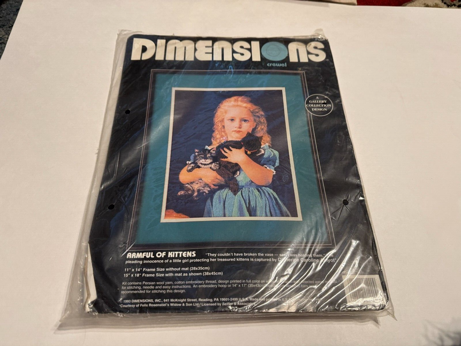 Dimensions Crewel Armful of Kittens Cross Stitch Kit