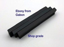 Ebony 1/4"  .250 to .300" thick  619