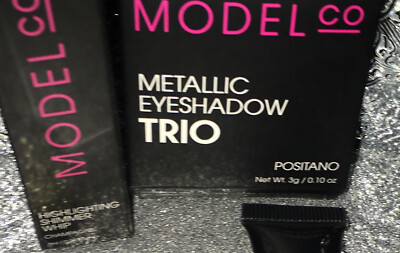 New~Duo Model Co. metallic eyeshadow trio Positano & Shimmer Whip Champagne