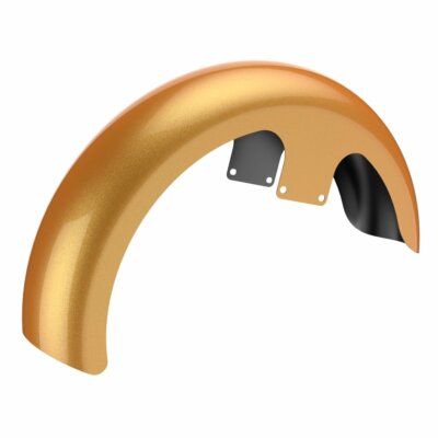 Hard Candy Gold Flake 21'' Reveal Wrapper Hugger Front Fender For Harley 09+
