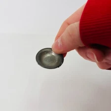 Vintage Silver Metal Dollhouse Collectible Miniature Metal Deep Plate/Bowl