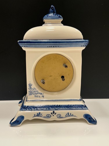 Blue Delft Schoonhoven Holland Clock German Mercedes Quartz Clock/Movements! - Picture 4 of 18
