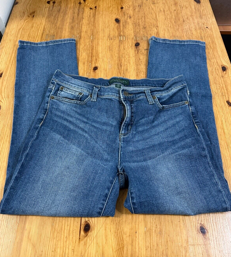 Lauren Jeans Ralph Damen Denim blau klassisch gerade Größe 8P - Bild 2 von 15