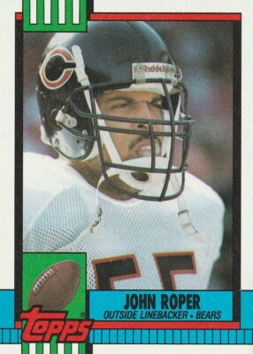 Topps 1990 NFL Card Chicago Bears #369 John Roper