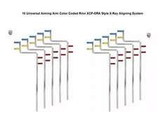10 - Universal Metal Aiming Arm Color Coded Rinn XCP Style X-Ray Aligning System