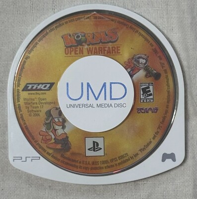 Worms: Open Warfare (Sony PSP, 2006) Game Disc UMD Only
