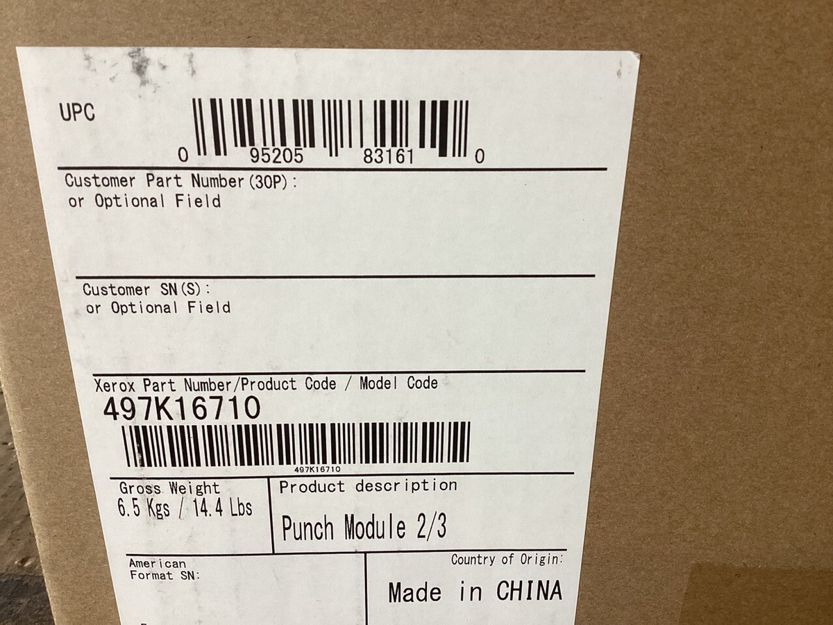 Xerox Original 497K16710 Punch Module 2/3 for V180 V180P | eBay Xerox Original 497K16710 Punch Module 2/3 for V180 V180P | eBay