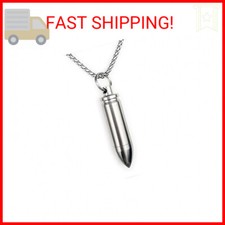 Small Pill Box Titanium Pill Fob Necklace Bullet Nitro Mini Waterproof Pill Hold