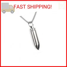 Small Pill Box Titanium Pill Fob Necklace Bullet Nitro Mini Waterproof Pill Hold