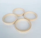 Wooden Flat Bangles, Set of 4, Height 1 cm, - Decoupage / Unpainted