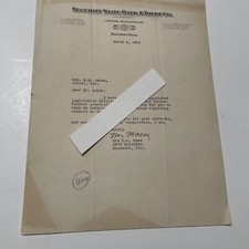 Antique Letter Security State Bank & Trust Be...