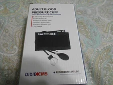 Dixie Ems Adult Blood Pressure Cuff - Black #143401BK  NEW
