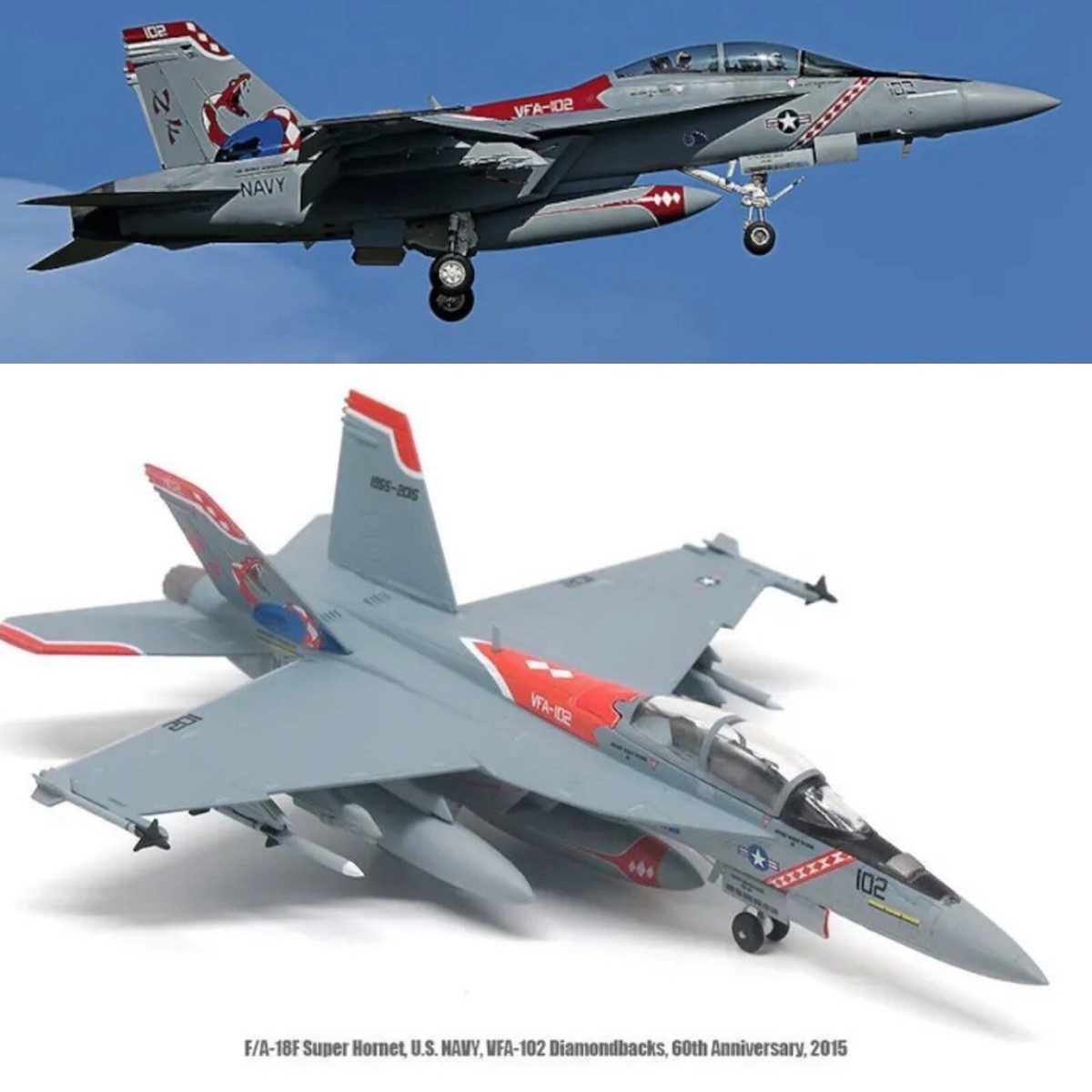 US Navy F/A-18F Super Hornet, VFA-102, 60th Anniversary, 1