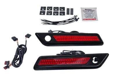 CUSTOM DYNAMICS CD-SBL-DC4-RB LED-LEUCHTEN BLACK RED SEITENTASCHEN HARLEY DAVIDS...