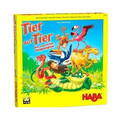 Haba Games Tier Auf Tier Das Wackelige Stapelspiel Board Game 2 to 4 Players