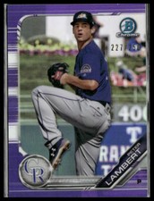 Peter Lambert #BCP-136 2019 Bowman Chrome Prospects Purple Refractor #/250