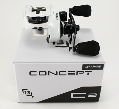 13 FISHING CONCEPT C GEN II C2-7.5LH 7.5:1 GEAR RATIO LEFT HAND BAITCAST REEL