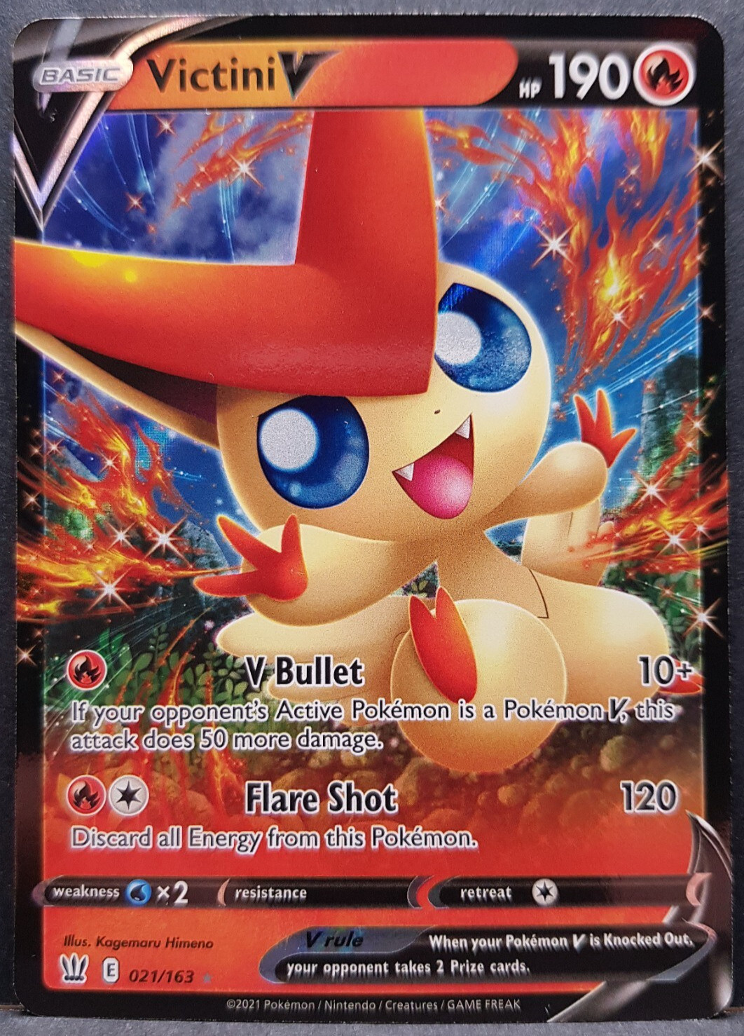Victini V 021/163 Battle Styles Pokémon Pokemon Card English Near Mint