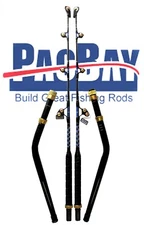 XCALIBER MARINE PAIR OF DEEP DROP SWIVEL TIP  ROD ROLLER GUIDES 80 LB CLASS