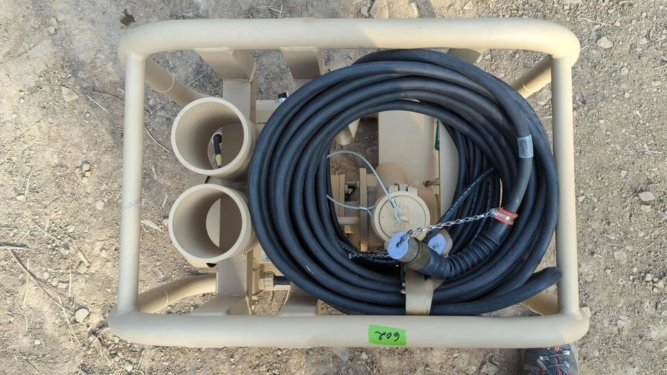 NEW SCOT pump 27b 2HP 200 GPM Mil-Spec pump in heavy duty roll cage 220/440v - Image 4 of 4