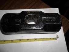 Vintage 8 Lb Warwood Sledge Hammer Steel Head 90 USA Hexagon Face Blacksmith