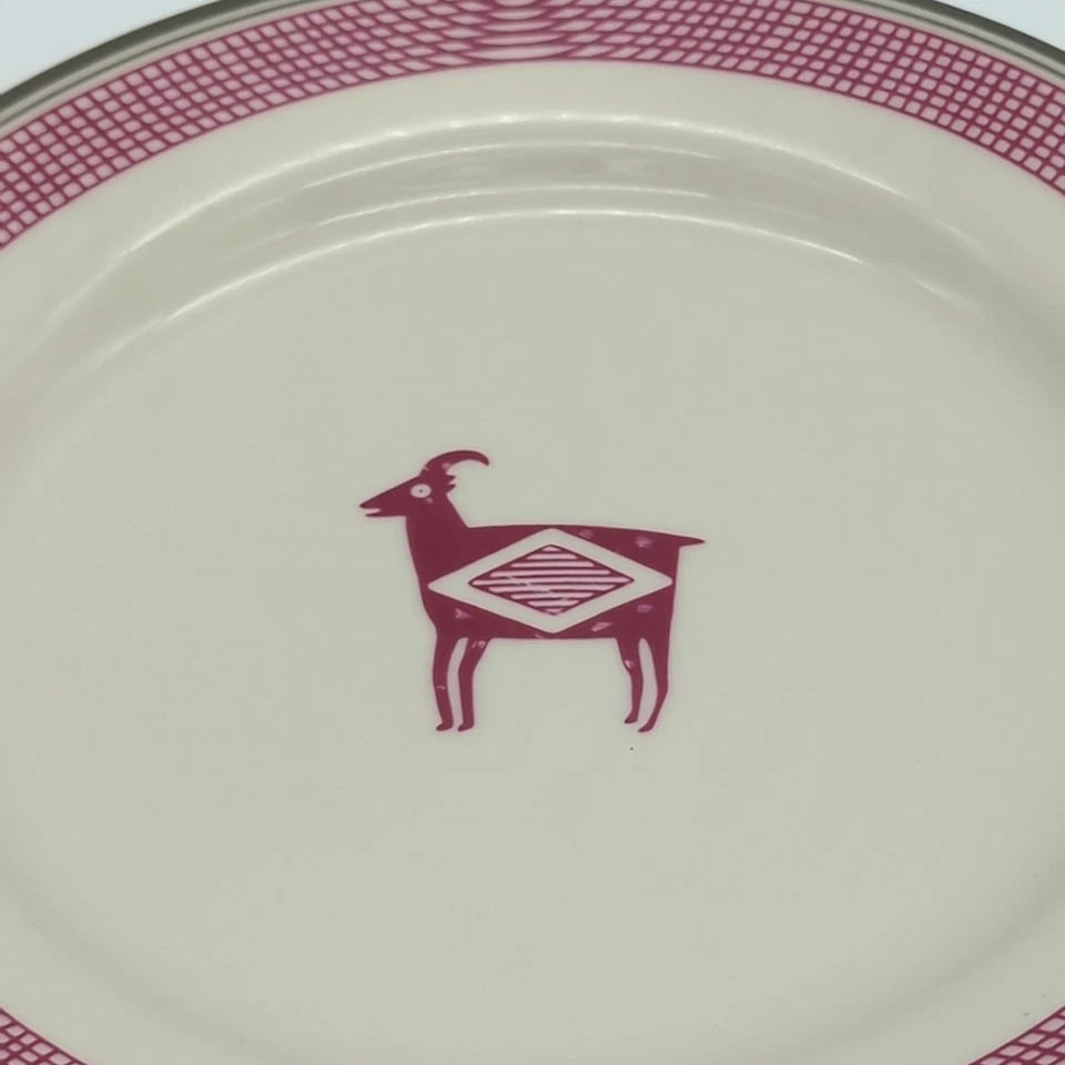 Pipestone HL Mimbreno Ancient Indian 8" SALAD PLATE(S) Replica Santa Fe RR - Image 4 of 4