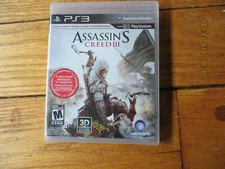 SEALED - BRAND NEW Assassin's Creed III (Sony Playstation 3) M