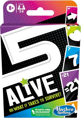 5 Alive Card Game, Fast-Paced Game for Kids and Families, Easy to Learn, Fun Fam