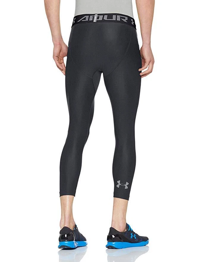 Under Armour Heat Gear Mens Compression Training Base Layer 3/4 Tights S-2XL NWT - Image 3 of 4