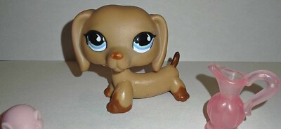 Littlest Pet Shop HASBRO N°518 - Chien Teckel Authentique - Collection