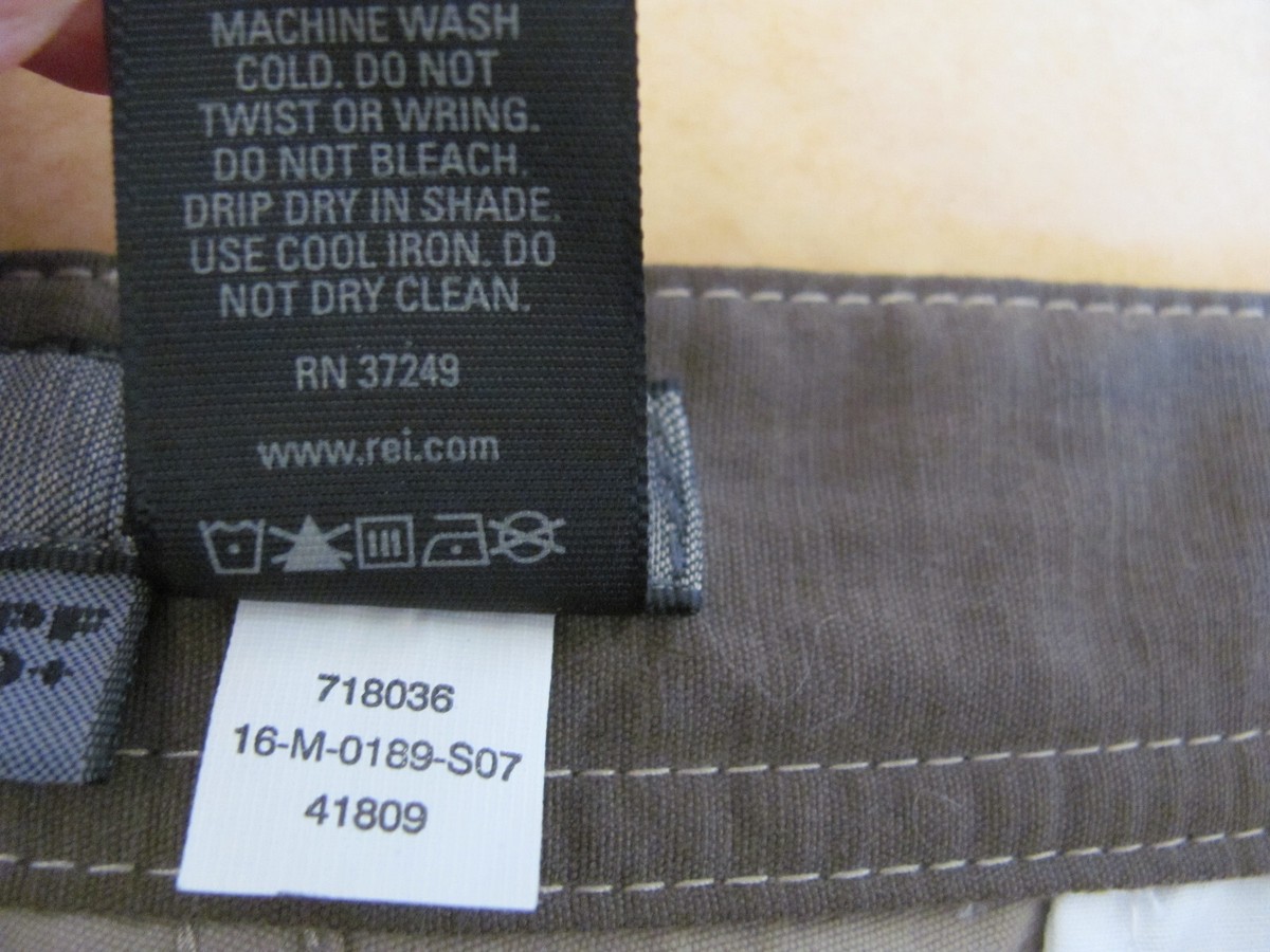 Pantalon Cargo Randonnée REI Homme Taille 32 - Vert Nylon UPF 50+ - Très Bon état