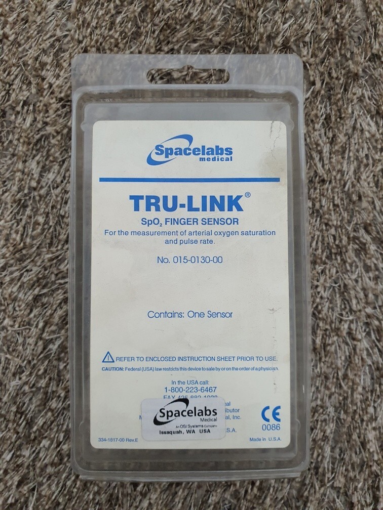 Trulink Spo2 Sensor Brand New Original Spacelabs TruLink SPO2 Cable Finger Sensor PN:015 ...