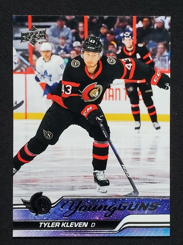 Upper Deck Series Young Guns Rookie Card - Tyler Kleven D 235 - Senators