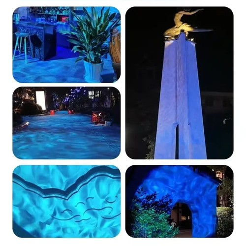 Luces de paisaje proyector efecto ola de agua al aire libre 160 W impermeables efecto olas del océano - Imagen 8 de 34