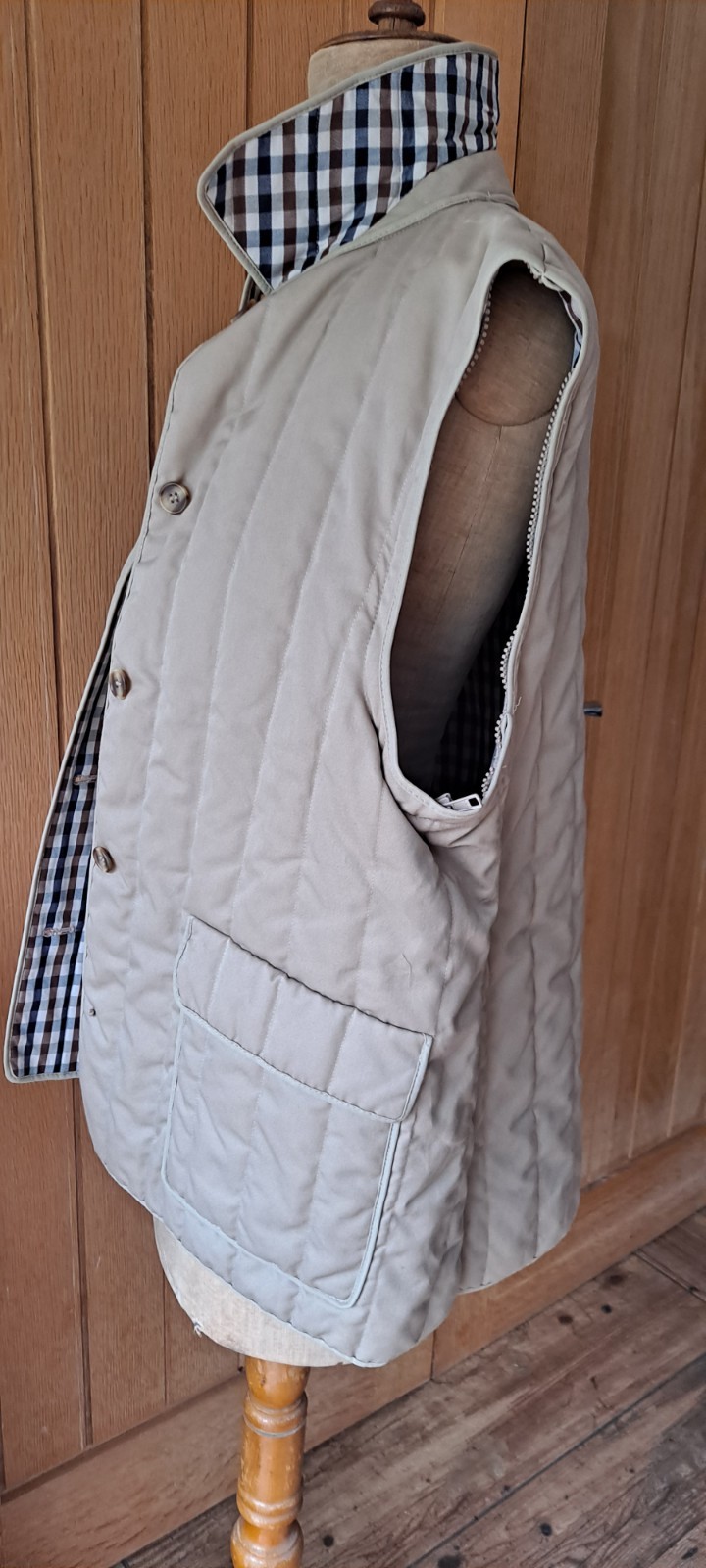 Vintage 80's Aquascutum Womens UK 12-14 2 in 1 quilted jacket/gilet image 6