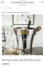 Culinary Concepts Heritage Collection Wine/ Champagne Hammered Ice Bucket 