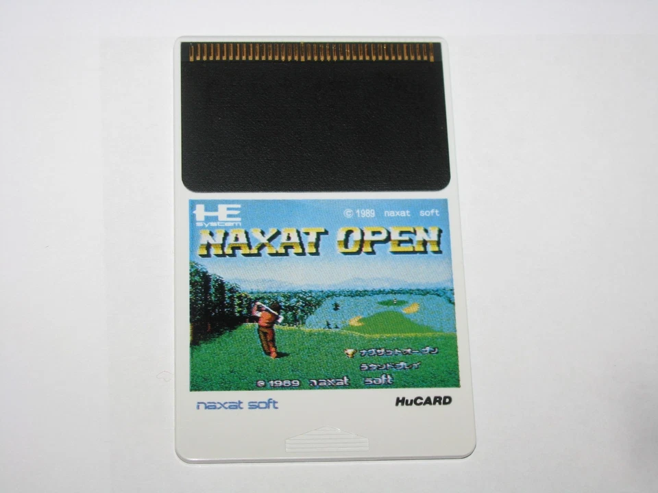 Naxat Open Golf PC Engine HuCard Japan import US Seller - Image 3 of 4