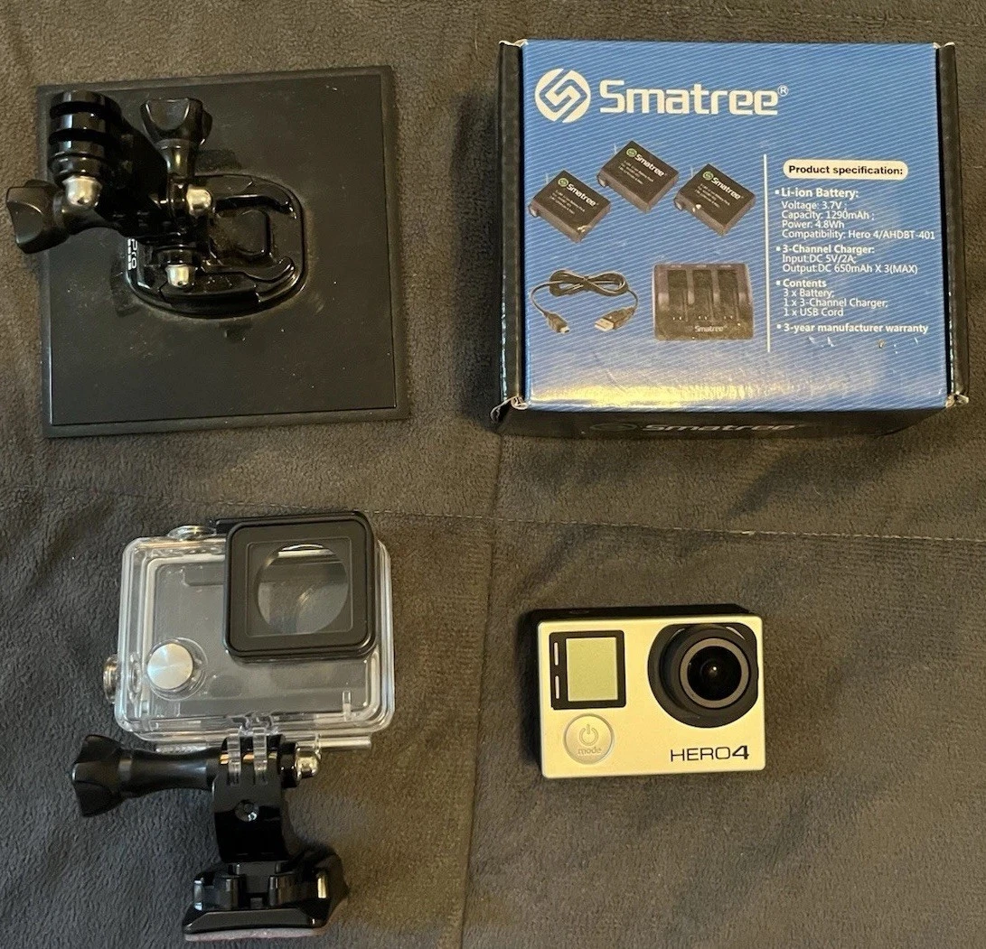 gopro  hero4 お値下げ中 GoPro HERO4 Action Camera - Silver for sale online | eBay
