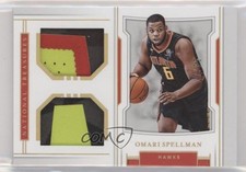2018-19 National Treasures Rookie Dual Materials Prime 17/25 Omari Spellman ib1