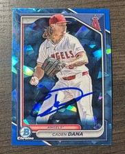 2024 Bowman Draft Sapphire Caden Dana Auto Signed IP GTP BDC-69 Angels RC Rookie