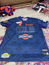 NWT Headgear Classics Italy 1990 World Cup Soccer Football Jersey #9; Men’s 2XL