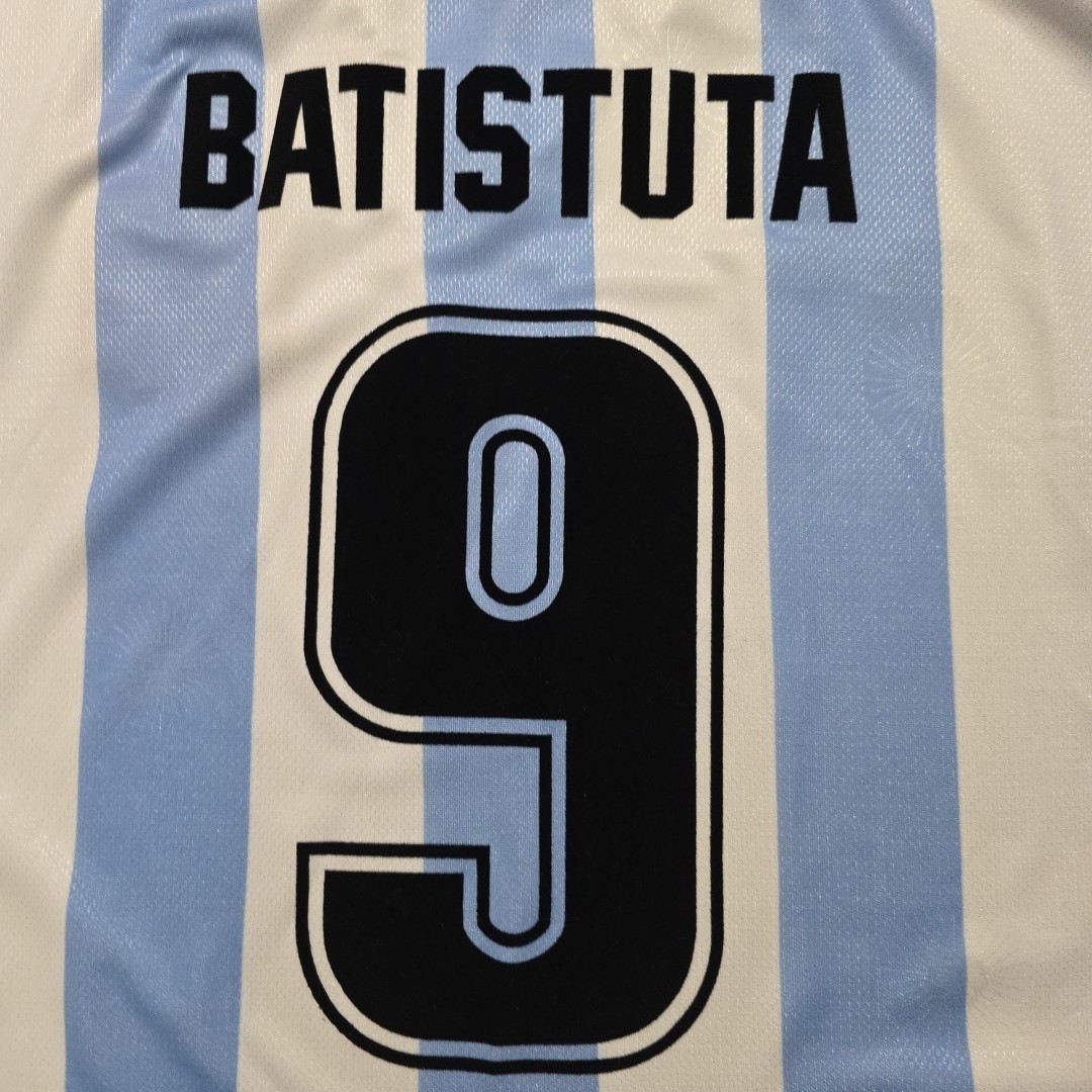 1999 Reebok Argentina Home Soccer Jersey Gabriel Batistuta Men XL